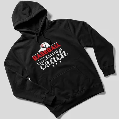 Minimalist Baseball Cap T-shirt with bold typography and simple line-art — printed on a unisex hoodie