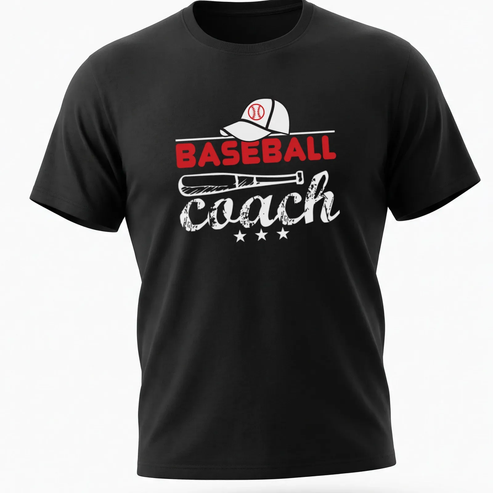 Minimalist Baseball Cap T-shirt with bold typography and simple line-art — printed on a unisex t-shirt
