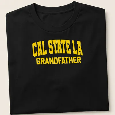 Bold collegiate Cal State LA Grandfather t-shirt in yellow.