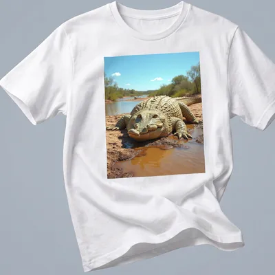 Realistic crocodile illustration with Neon Akron Lubricantes text