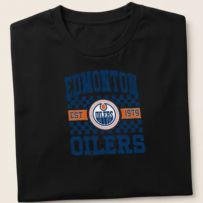 Edmonton Oilers established 1979 t-shirt in retro distressed style