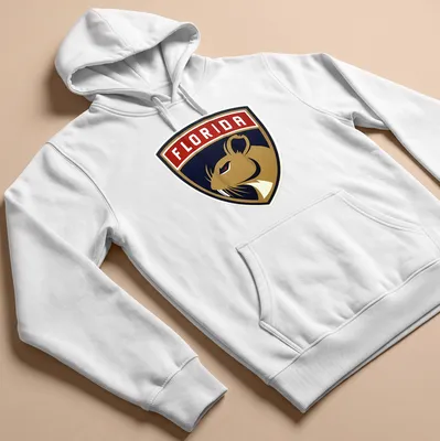 Emblematic Florida Panthers Rat t-shirt featuring bold colors and logo style — printed on a unisex hoodie