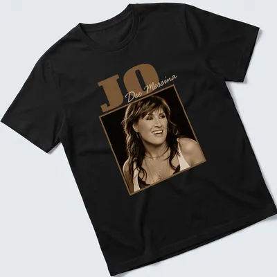 Vintage sepia Jo Dee Messina t-shirt featuring her name in stylish lettering