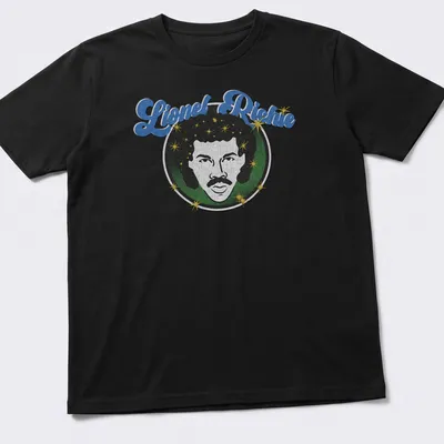 Retro print featuring Lionel Richie in vibrant colors
