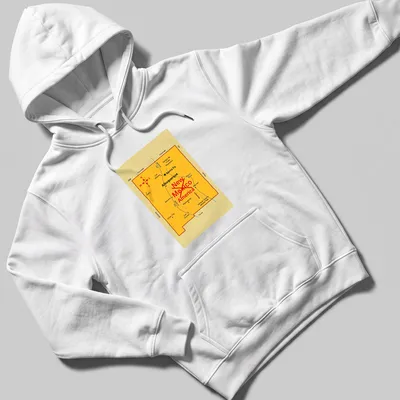 Vintage New Mexico map t-shirt featuring Santa Fe and Albuquerque in yellow, red, and black — printed on a unisex hoodie