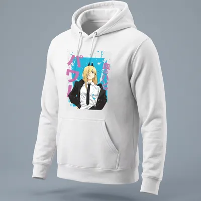 Anime style shirt featuring a powerful character with bold color palette — printed on a unisex hoodie